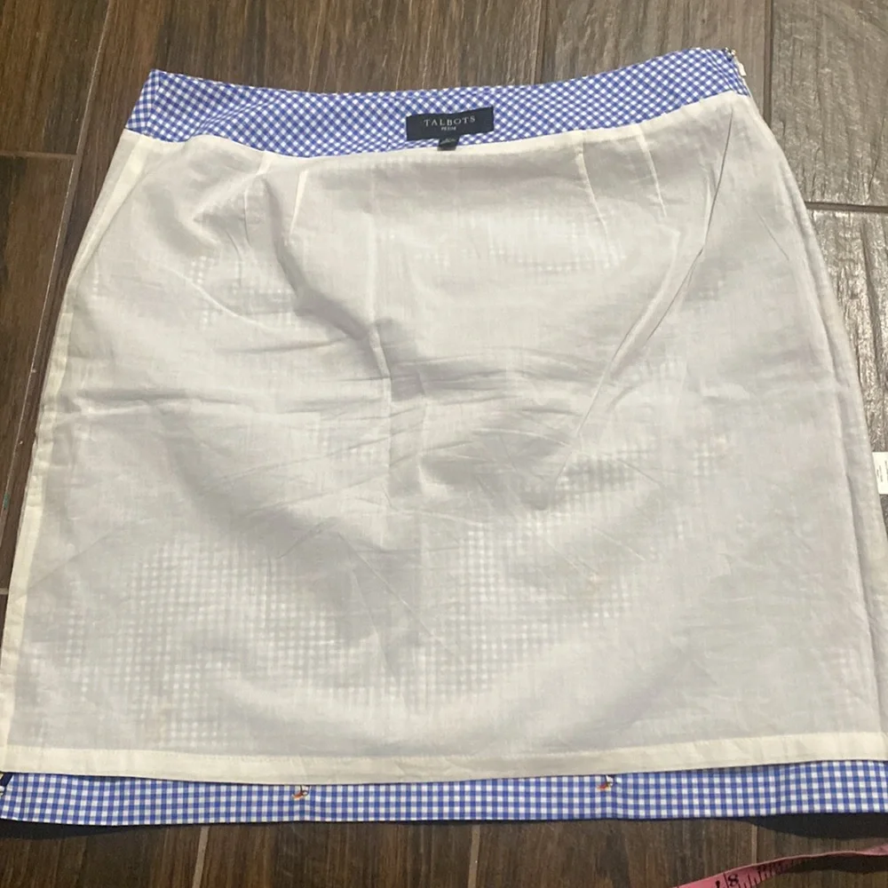 COPY - Talbots parrot print skirt